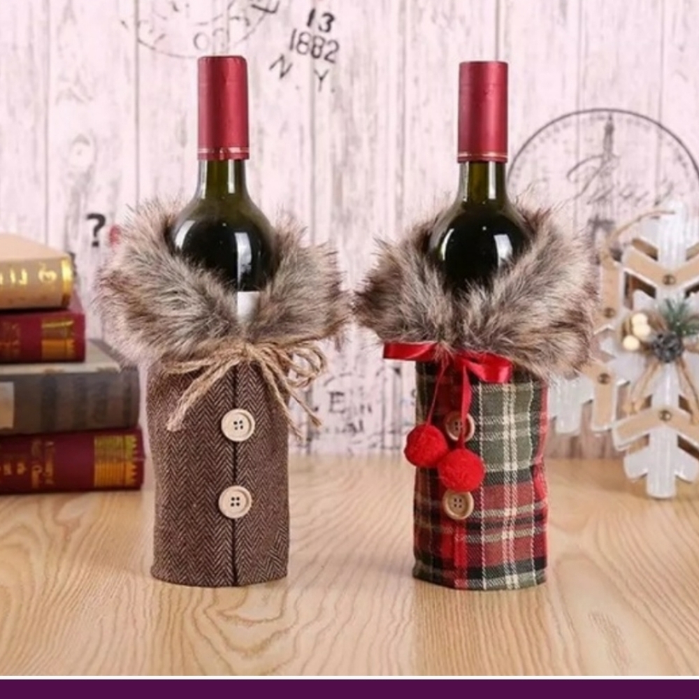 Christmas Wine Bottle Covers